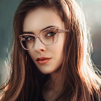 Woman Anti-Computer Glasses
